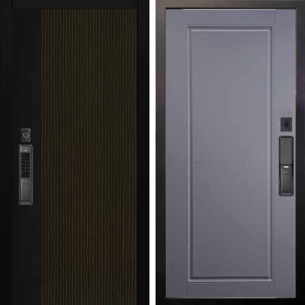 Входная дверь Аргус SMART рокси дуб рейка морение + Тревор Силк маус