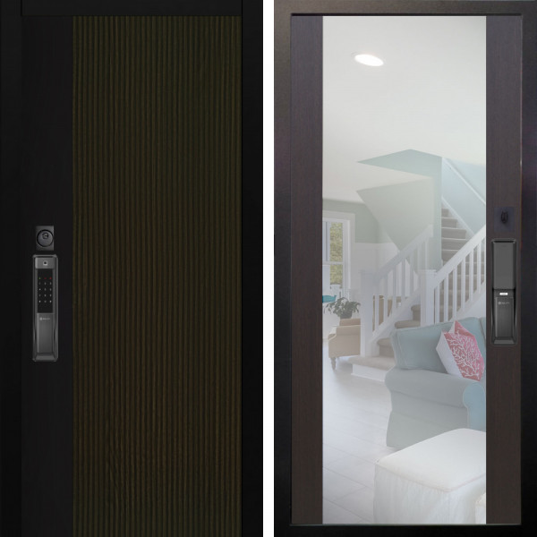 Входная дверь Аргус SMART рокси дуб рейка морение + Вояж Венге