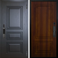 Входная дверь Аргус SMART Скиф Горький шоколад + Элион Дуб рустикальный