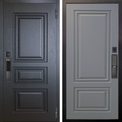 Входная дверь Аргус SMART Скиф Горький шоколад + Элион Силк маус