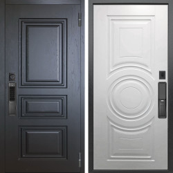 Входная дверь Аргус SMART Скиф Горький шоколад + Могадиш Софт милк