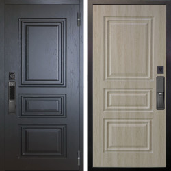 Входная дверь Аргус SMART Скиф Горький шоколад + Скиф Дуб филадельфия крем