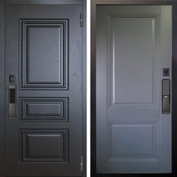 Входная дверь Аргус SMART Скиф Горький шоколад + Соло Антрацит