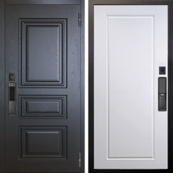 Входная дверь Аргус SMART Скиф Горький шоколад + Тревор Софт милк