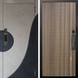 Входная дверь Аргус SMART Стен Бетон урбан милк вставка бетон урбан индиго + Гауда Керамика