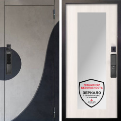 Входная дверь Аргус SMART Стен Бетон урбан милк вставка бетон урбан индиго + Милли Ларче светлый