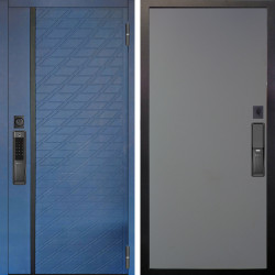 Входная дверь Аргус SMART Тори Синий софт + Элегант Силк маус