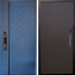 Входная дверь Аргус SMART Тори Синий софт + Элегант Венге горизонт