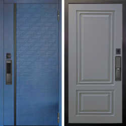 Входная дверь Аргус SMART Тори Синий софт + Элион Силк маус