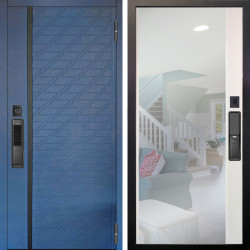 Входная дверь Аргус SMART Тори Синий софт + Магнум Софт милк