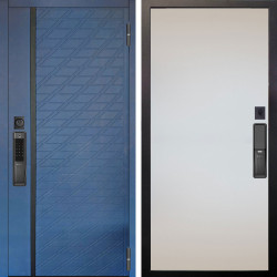 Входная дверь Аргус SMART Тори Синий софт + Под покраску