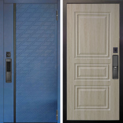 Входная дверь Аргус SMART Тори Синий софт + Скиф Дуб филадельфия крем