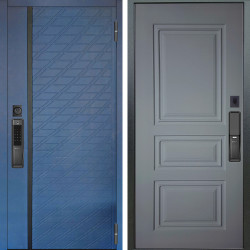 Входная дверь Аргус SMART Тори Синий софт + Скиф Силк маус