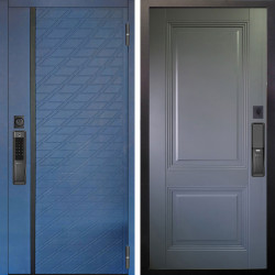 Входная дверь Аргус SMART Тори Синий софт + Соло Антрацит