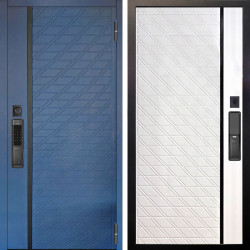 Входная дверь Аргус SMART Тори Синий софт + Тори Софт милк