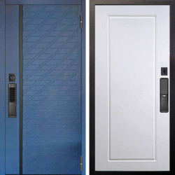 Входная дверь Аргус SMART Тори Синий софт + Тревор Софт милк