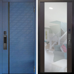 Входная дверь Аргус SMART Тори Синий софт + Вояж Венге