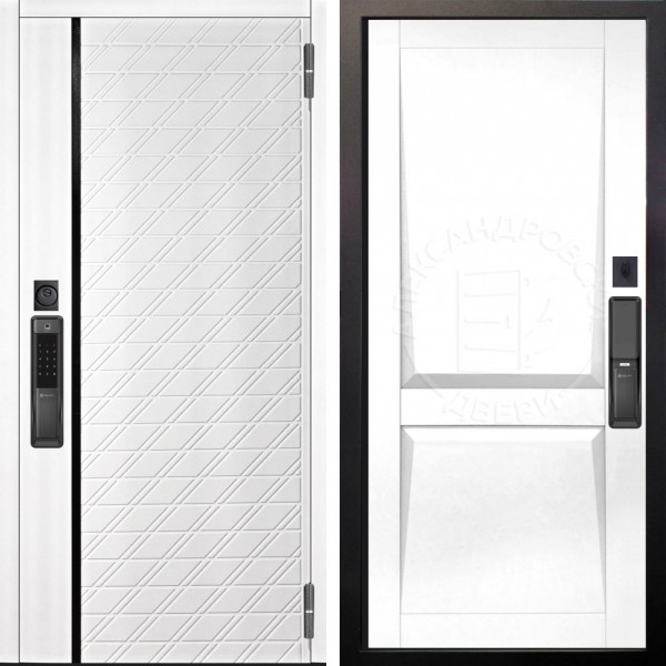 Входная дверь Аргус SMART Тори Софт милк + Ариана Белая эмаль