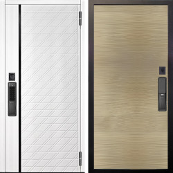 Входная дверь Аргус SMART Тори Софт милк + Элегант Дорс светлый горизонт