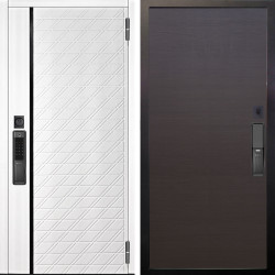 Входная дверь Аргус SMART Тори Софт милк + Элегант Венге горизонт