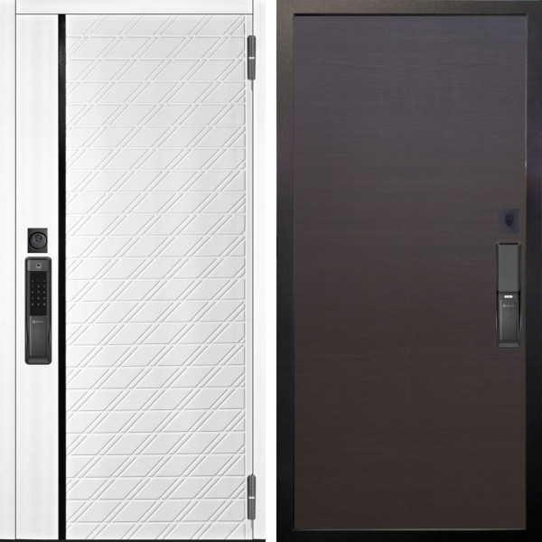 Входная дверь Аргус SMART Тори Софт милк + Элегант Венге горизонт