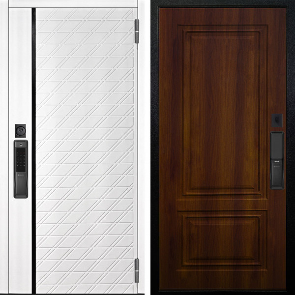 Входная дверь Аргус SMART Тори Софт милк + Элион Дуб рустикальный