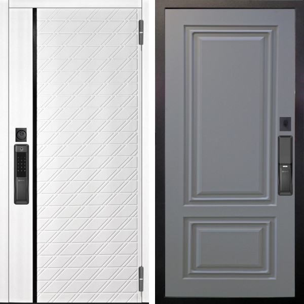 Входная дверь Аргус SMART Тори Софт милк + Элион Силк маус
