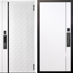 Входная дверь Аргус SMART Тори Софт милк + Гауда Роял вуд белый