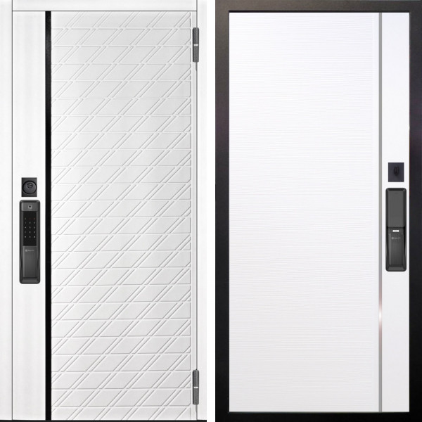 Входная дверь Аргус SMART Тори Софт милк + Гауда Роял вуд белый