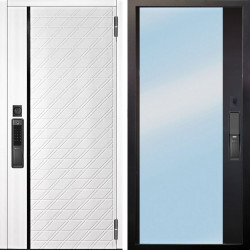 Входная дверь Аргус SMART Тори Софт милк + Магнум Черный софт