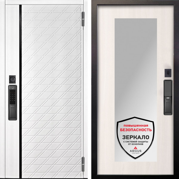 Входная дверь Аргус SMART Тори Софт милк + Милли Ларче светлый