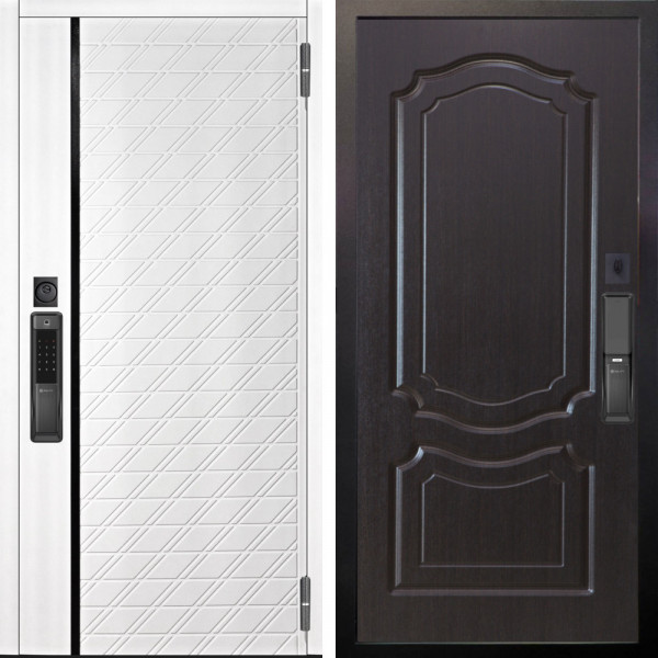 Входная дверь Аргус SMART Тори Софт милк + Мишель Венге