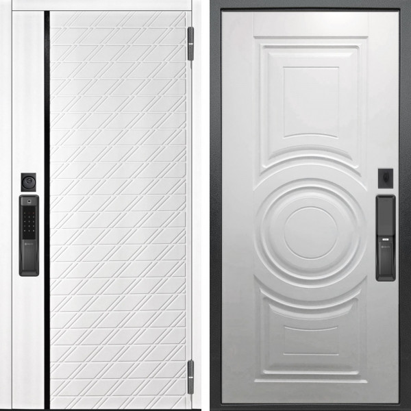 Входная дверь Аргус SMART Тори Софт милк + Могадиш Софт милк