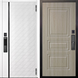 Входная дверь Аргус SMART Тори Софт милк + Скиф Дуб филадельфия крем