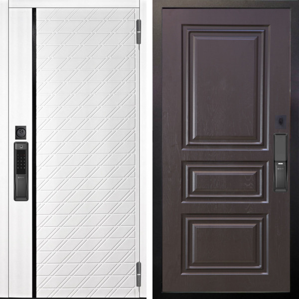 Входная дверь Аргус SMART Тори Софт милк + Скиф Горький шоколад