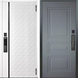 Входная дверь Аргус SMART Тори Софт милк + Скиф Силк маус