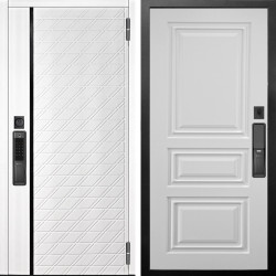 Входная дверь Аргус SMART Тори Софт милк + Скиф Софт милк