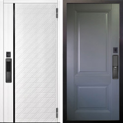 Входная дверь Аргус SMART Тори Софт милк + Соло Антрацит