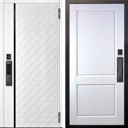 Входная дверь Аргус SMART Тори Софт милк + Соренто Белая эмаль