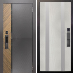 Входная дверь Аргус SMART Фуриоса + Дуэт Белое дерево вставки Изабель