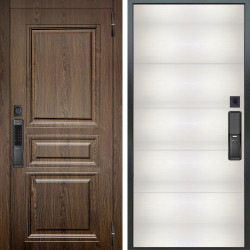 Входная дверь Аргус SMART магистр дуб кантри + Агат Вельвет белый горизон