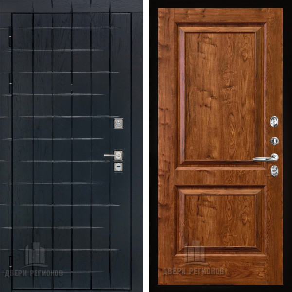 Входная дверь Двери Регионов Альберо Плюс Сицилия орех натуральный