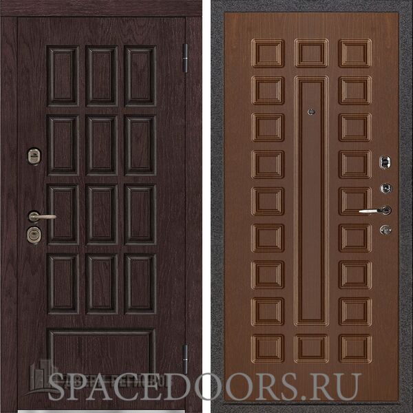 Дверь входная Двери Регионов Центурион люкс Стандарт А-002 Орех тёмный