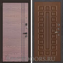 Дверь входная Двери Регионов Liberty V2 дуб коньяк Стандарт А-002 Орех