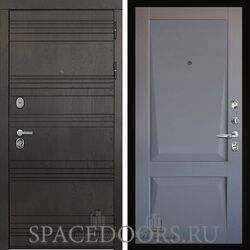 Дверь входная Двери Регионов Министр Perfecto barhat grey