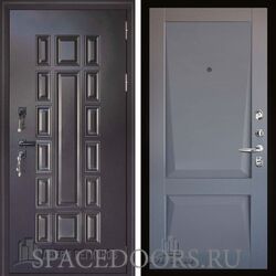 Дверь входная Двери Регионов Панцирь с терморазрывом Perfecto barhat grey