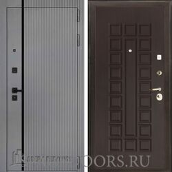 Дверь входная Двери Регионов Президент Лайн Силк титан Стандарт А-002 Венге