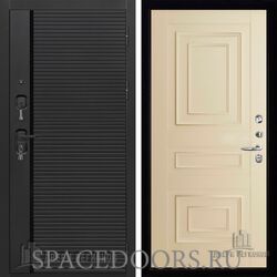 Дверь входная Двери Регионов Президент стайл черная шагрень Florence 62001 Серена керамик