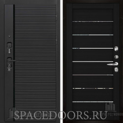 Дверь входная Двери Регионов Президент стайл черная шагрень Light 2125 Шоко