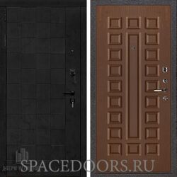 Дверь входная Двери Регионов Quadro Бетон графит Стандарт А-002 Орех